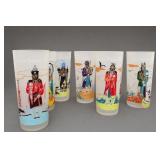 Knox Oil Oklahoma Indian Glass Tumblers
