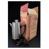 Proctor Silex Chrome Coffee Percolator