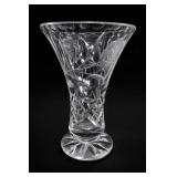 Lead Floral Pedestal Vase Cut glass Vase