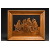 Edith Wright Framed Copper Relief Artwork
