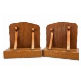 Pair of Wood Bookends
