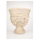 Cream Fruit-Relief Pedestal Planter