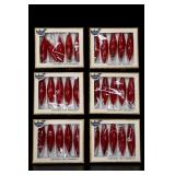 30 Lanissa Red Icicle Christmas Ornaments