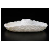 Lot of White Opaque-Milk Glass Servingware