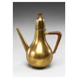 1950s Italian Atomic Modern Brass Coffee Pot