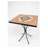 Square Mosaic Tile-Top Patio Table