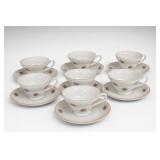 Floral Teacup and Saucer Group with JAPAN Mark