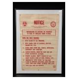 Framed Nuclear Bomb Attack Satire Poster