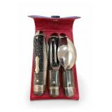 Colonial Folding Picnic Cutlery Set in Case