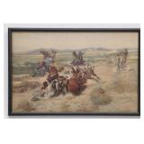 Russell paper, glazing, and frame framed art print