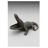 Japan Alligator Figural Ashtray Match Striker
