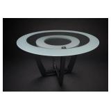 Steve Silver-Tone Verano Glass-Top Dining Table