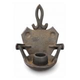 Black Iron Hinged Wall Candle Sconce
