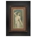 Circa 1910 Framed Glamour Portrait Print