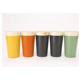 Lot of 5 thermoware Insulated Plastic Tumblers