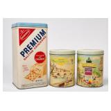 Three Vintage Nabisco & Cherrydale Food Tins