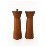 Pair of Turned-Wood Pepper Mills