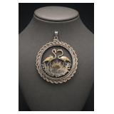 Bahamas Sterling Silver Coin Pendant 22.5g