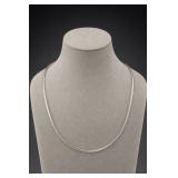 Sterling Silver Omega Collar Necklace