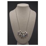 Sterling Silver Child Charm Necklace 17.4g