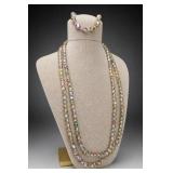 Crystal Necklace & Matched Bracelet