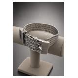 Lois Hill 47g Sterling Silver Buckle Bracelet