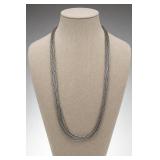 Multi-Strand Sterling Silver Necklace, 23g
