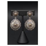 Mexican TF-158 Sterling Silver Earrings 24.9g