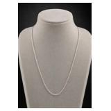 18in Sterling Silver Rope Chain Necklace