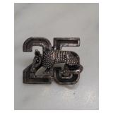 Sterling Silver 25 Armadillo Pin