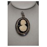 Sterling Silver Cameo Pendant