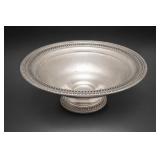 Large Weighted Sterling Silver Pedestal Bowl