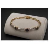 Sterling Silver Sapphire Bracelet