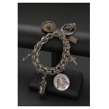 Sterling Silver Bracelet Cross 52.8g