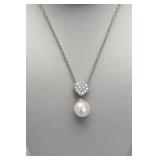 Sterling Silver and Pearl Pendant