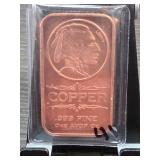 Money Metals Exchange Indian Head Copper Bar