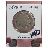 1918-S Buffalo Nickel