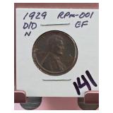 Lincoln Wheat cent, 1929