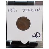 1871 Indian Head Cent