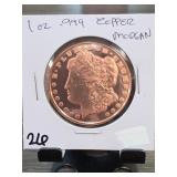 Morgan Dollar-Design Copper Copy Round