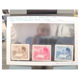 1950 Philippines Roosevelt Stamps, Scott 542-544