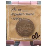 1910 Sears Automobile Advertising Token