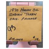 1970 Husky Oil Indian Token