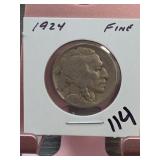 1924 Buffalo Nickel