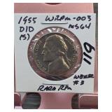 1955-D Jefferson Nickel