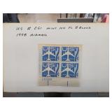 1958 U.S. C51 Jet Silhouette Airmail Block