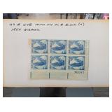 1954 Scott C48 4Â¢ Airmail Plate Block 25034
