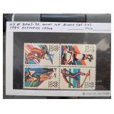 1984 U.S. Winter Olympic Stamp Block