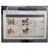 1970 Christmas Toys Stamp Block #1415-1418