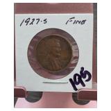 1927-S Lincoln Wheat Cent, Fine